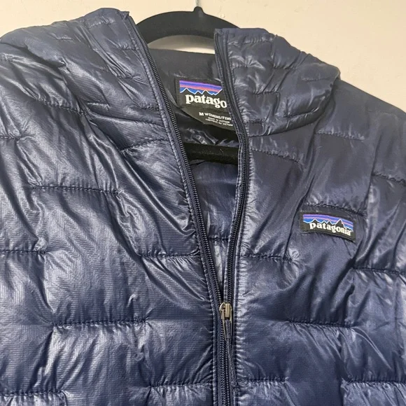 Patagonia Dark Blue Micro Puff Hoody Jacket - Picture 3 of 6